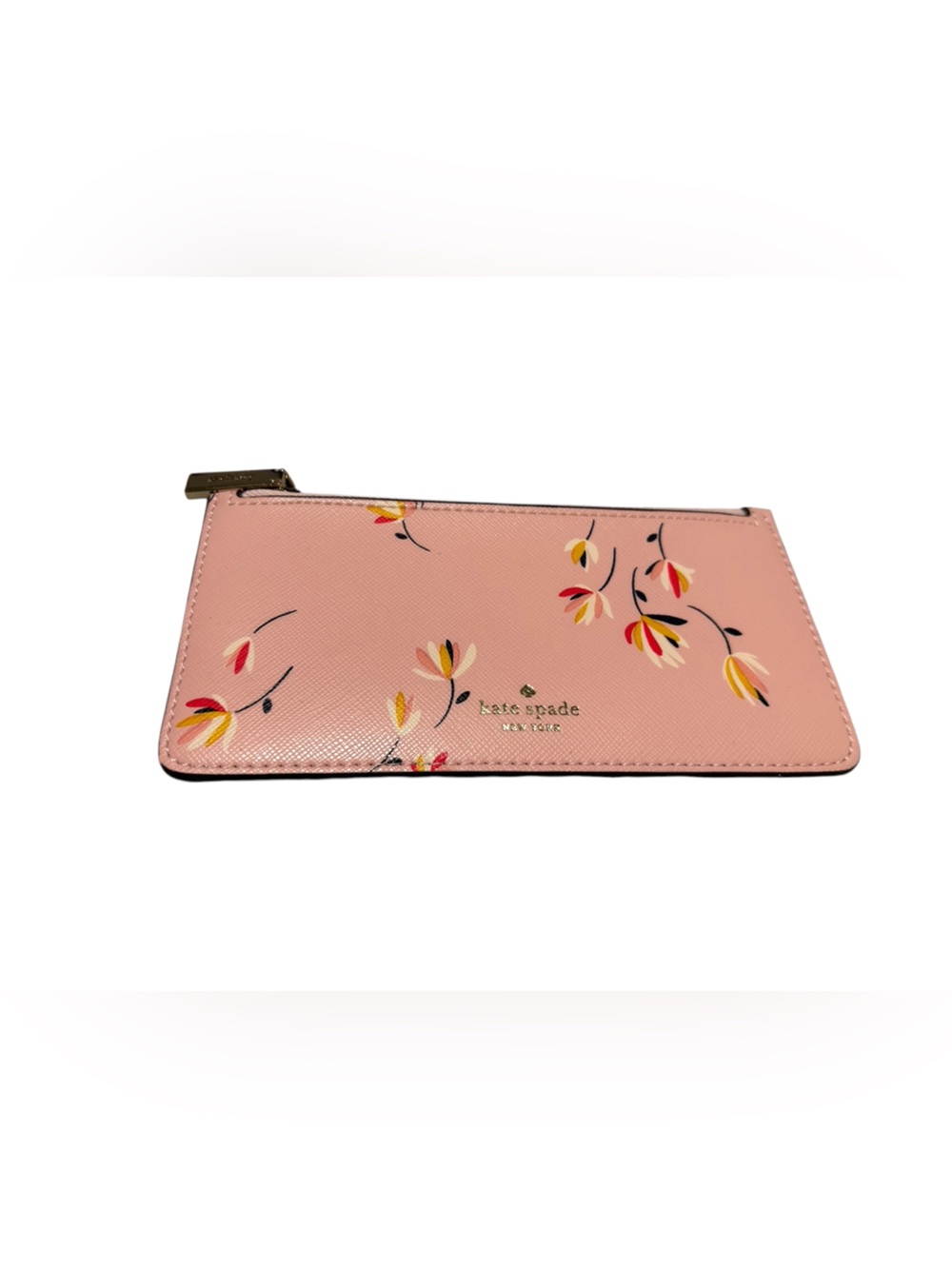Coach Pink Floral Slim Card & Key Holder